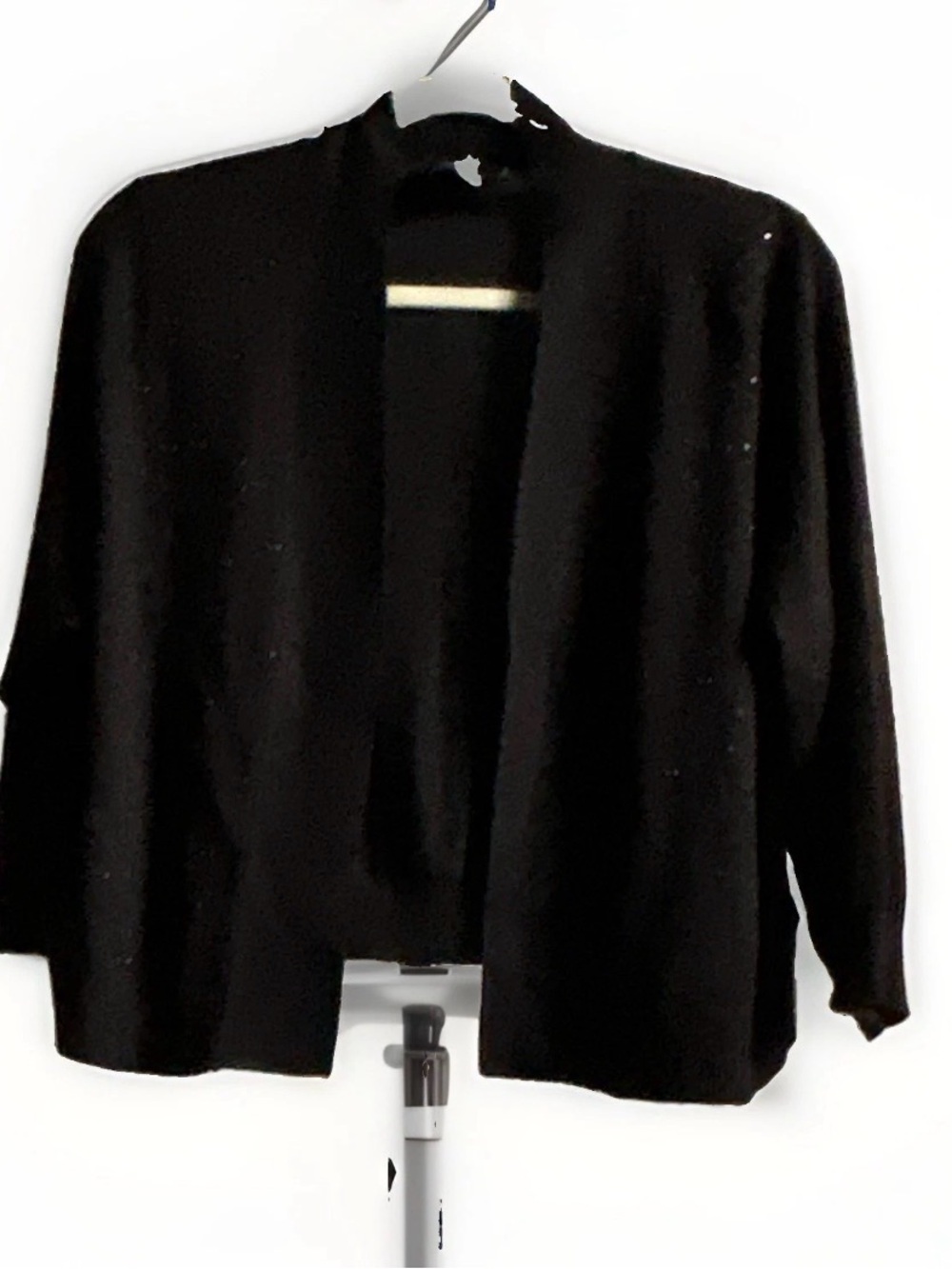 Rown Nicole Women's Black Studded Open Front Cardigan Sweater Plus 2X